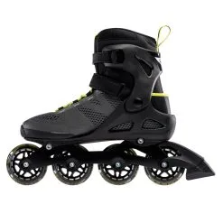 Rollerblade Macroblade Inline Skates 80 Mm Black / Lime -Skateboards Winkel 071006001a1 macroblade 80 photo inside side view