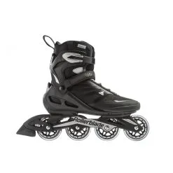 Rollerblade Zetrablade Inline Skates 80 Mm Black / Silver -Skateboards Winkel 07958600816 zetrablade photo outside side view