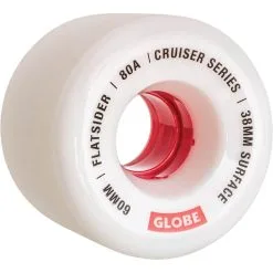 Globe Flatsider 80A Wielen 60mm White/red