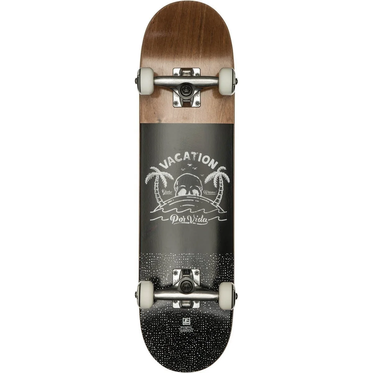 Globe Por Vida Mid 7.6" Compleet Skateboard Brown / Black 3 Globe Por Vida Mid 7.6" Compleet Skateboard Brown / Black