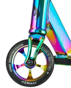 Chilli Pro Scooter Chilli Pro Reaper Reloaded Stuntstep 120mm Neochrome -Skateboards Winkel 117 10 neochrome 3