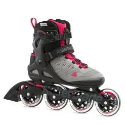 Rollerblade Macroblade Dames Inline Skates 90 Mm Neutral Grey / Paradise Pink