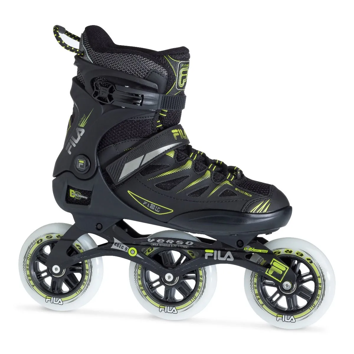 Fila Ghibli Verso Inline Skates 110mm Black / Lime 3 Fila Ghibli Verso Inline Skates 110mm Black / Lime