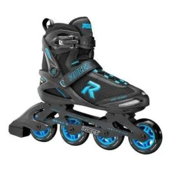 Roces Sign Inline Skates 80mm Black / Cyan (let Op, Bestel 2 Groter Dan Normaal!)