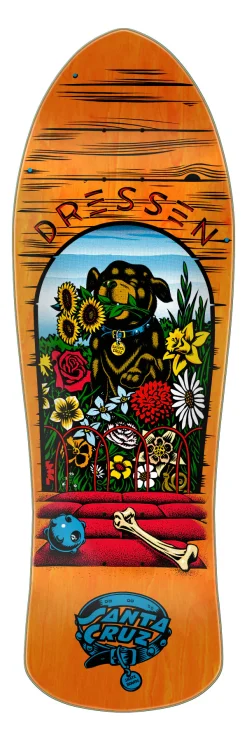 Santa Cruz Dressen Pup Reissue 9.5" Skateboard Deck