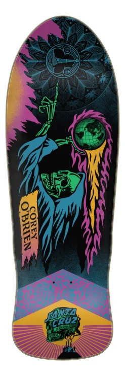 Santa Cruz O'Brien Reaper By Shepard Fairey Reissue 9.8" Skateboard Deck Zwart