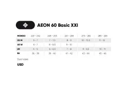 USD Aeon Basic XXI Aggressive Inline Skates -Skateboards Winkel 710171 aeon 60 xxi sizingchart
