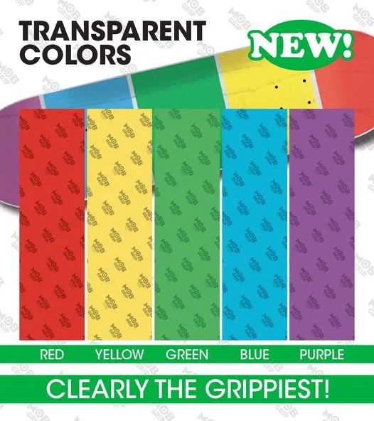 MOB Griptape 9" Transparent Red 4 MOB Griptape 9" Transparent Red - Afbeelding 2