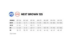 Powerslide Next Inline Skates 125 Mm Brown -Skateboards Winkel 908365 ps next brown125 sizingchart