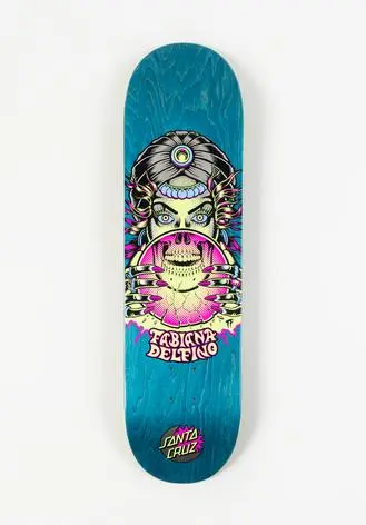 Santa Cruz Delfino Fortune Teller Glow VX 8.25" Skateboard Deck 3 Santa Cruz Delfino Fortune Teller Glow VX 8.25" Skateboard Deck