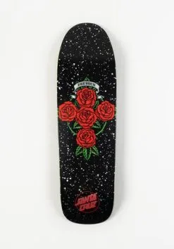 Santa Cruz Dressen Rose Cross Shaped 9.3" Skateboard Deck