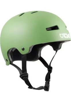 TSG Evolution Solid Colors Skateboard Helm Satin Fatigue Green