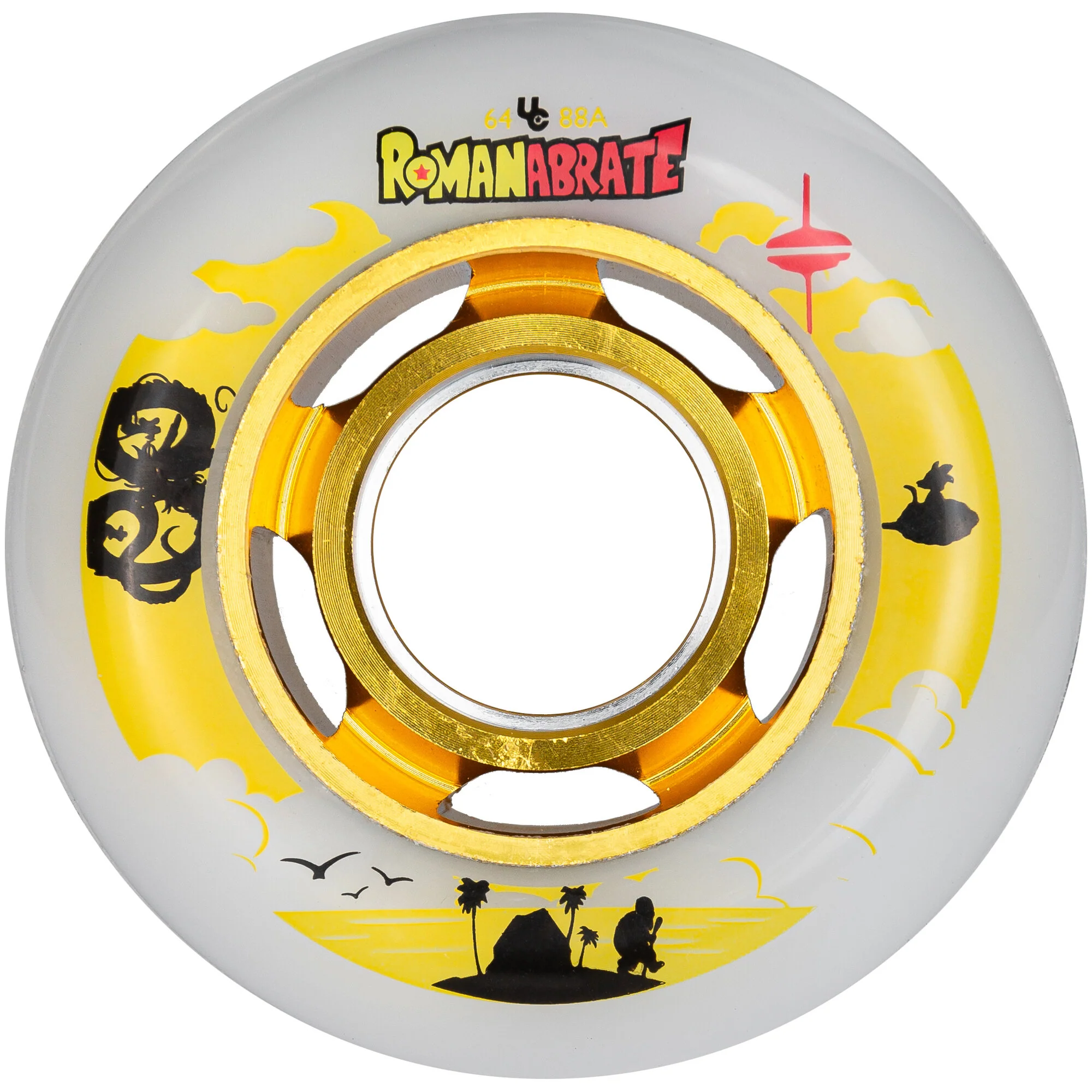 USD Undercover Roman Abrate Inline Skate Wielen 64mm (4 Stuks)