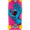 Santa Cruz X Carver Screaming Hand Check Cut Surfskate Cruiser 9.8"
