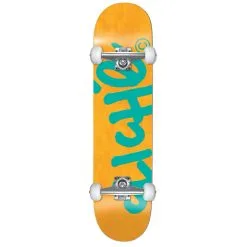 Cliché Cliche Handwritten First Push 8.25" Complete Skateboard Orange/teal