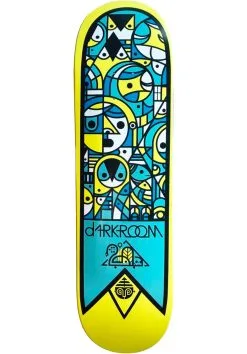 Darkroom Skateboards Darkroom Ceremony 8.625" Skateboard Deck -Skateboards Winkel darkroom skateboard decks ceremony yellow vorderansicht 0122834