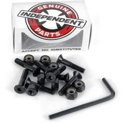 Independent Allen Inbus Hardware 1" Skateboard Schroefjes Black