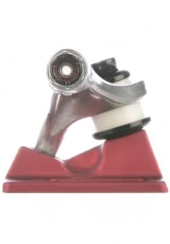 Independent Trucks 144 Stage 11 Hollow Delfino Skateboardtrucks Silver Red (2 Stuks) -Skateboards Winkel independent achsen 149 stage 11 hollow delfino silver red closeup1 0123307 600x600 1