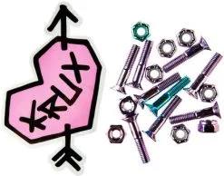 Krux Krome Philips Hardware 1" Skateboard Schroefjes Lavender Blue