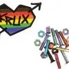 Krux Krome Philips Hardware 1" Skateboard Schroefjes Rainbow -Skateboards Winkel krux krome phillips skateboard hardware r9