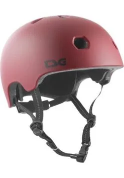 TSG Meta Skateboard Helm Satin Oxblood