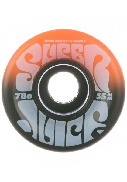 OJ Wheels 55mm Mini Super Juice 78a Skateboardwielen Orange-black 4 OJ Wheels 55mm Mini Super Juice 78a Skateboardwielen Orange-black - Afbeelding 2