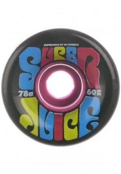 OJ Wheels 60mm Super Juice CMYK 78A Skateboardwielen Black -Skateboards Winkel oj wheels rollen 60mm super juice cmyk 78a black vorderansicht 0135185 600x600 1