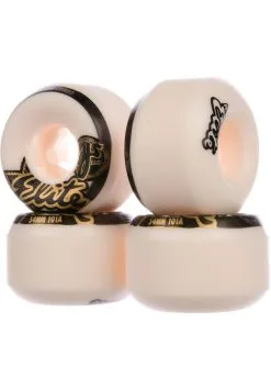 OJ Wheels 54mm Elite Mini Combo 101A Skateboardwielen White -Skateboards Winkel oj wheels rollen elite mini combo ii 101a white oberansicht 0134553