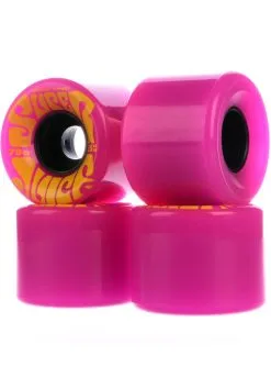 OJ Wheels 55mm Mini Super Juice 78a Skateboardwielen Pink -Skateboards Winkel oj wheels rollen mini super juice 78a pink oberansicht 0134410