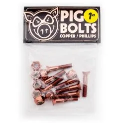 Pig Copper Phillips Hardware 1" Skateboard Schroefjes
