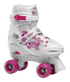 Roces Quaddy 3.0 Kids Rolschaatsen Wit / Roze