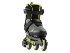 Voorkant 24 Rollerblade Microblade 3WD Inline Skates 76 Mm Anthracite / Lime