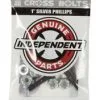 Independent Philips Hardware 1" Skateboard Schroefjes Black-silver -Skateboards Winkel s l225
