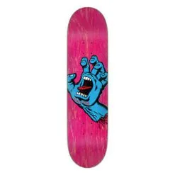 Santa Cruz Screaming Hand 7.8" Skateboard Deck Pink