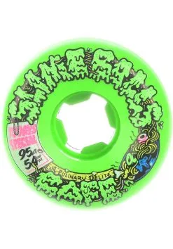 Santa Cruz 54mm Double Take Cafe Vomit Mini 95A Skateboardwielen Green