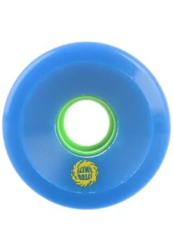 Santa Cruz 66mm Slime Balls OG`s 78A Skateboardwielen Blue - Green -Skateboards Winkel santa cruz rollen og slime 78a blue green closeup2 0134899