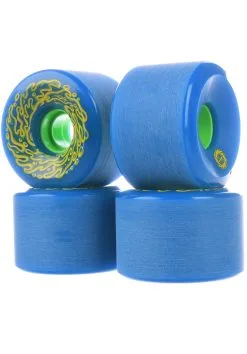 Santa Cruz 66mm Slime Balls OG`s 78A Skateboardwielen Blue - Green -Skateboards Winkel santa cruz rollen og slime 78a blue green oberansicht 0134899