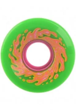 Santa Cruz 54,5mm Slime Balls OG`s 78A Skateboardwielen Green - Pink