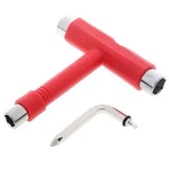 Down Town Skateboard T-Tool Rood
