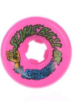 Santa Cruz 60mm Slime Balls Scuwads Vomits 95A Skateboardwielen Neonpink
