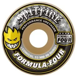 Spitfire Formula Four Conical 99D Skateboardwielen 54mm Blue Yellow