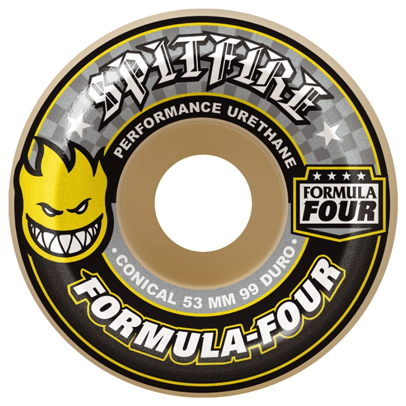 Spitfire Formula Four Conical 99D Skateboardwielen 54mm Blue Yellow 3 Spitfire Formula Four Conical 99D Skateboardwielen 54mm Blue Yellow