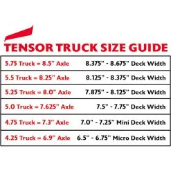 Tensor Mag Light Lo 5.25 Trucks Silver (twee Stuks) -Skateboards Winkel tensor truck size guide 16