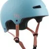 TSG Evolution Dames Skate Helm Satin Porcelain Blue -Skateboards Winkel tsg helme evolution women solid color satin porcelain blue vorderansicht