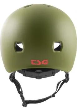 TSG Meta Skateboard Helm Satin Olive -Skateboards Winkel tsg helme meta solid color satin olive rueckenansicht 0750123 600x600