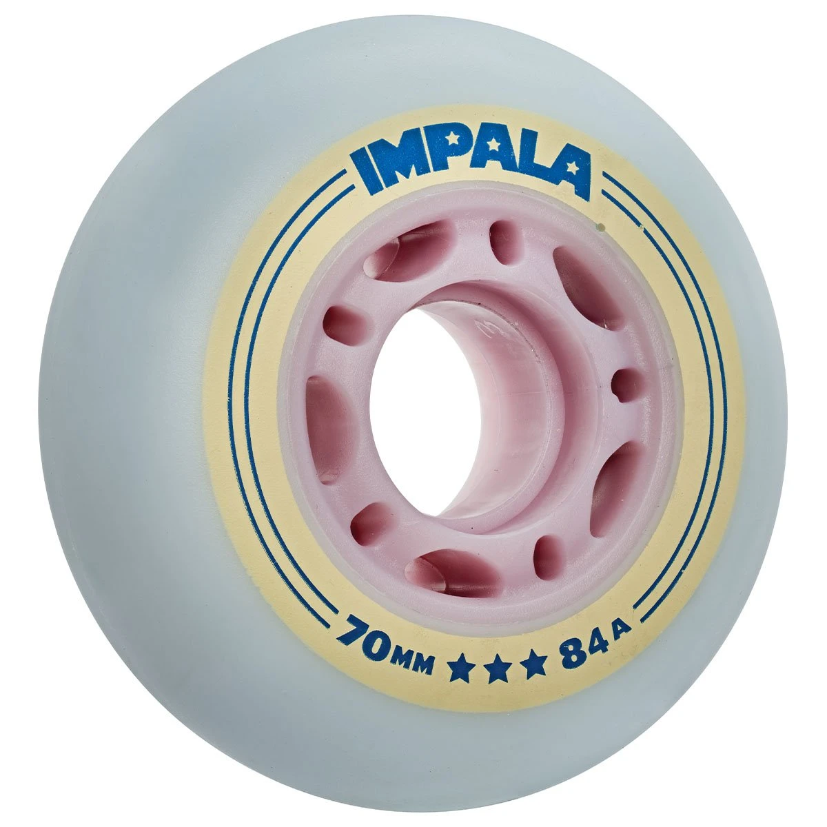 Impala Inline Skate Wielen 70mm (4 Stuks) Sky Blue / Yellow 3 Impala Inline Skate Wielen 70mm (4 Stuks) Sky Blue / Yellow