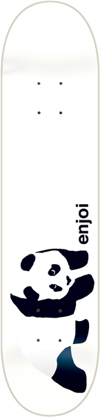 Enjoi Withey Panda Logo Wide R7 Skateboard Deck 8.0'' White